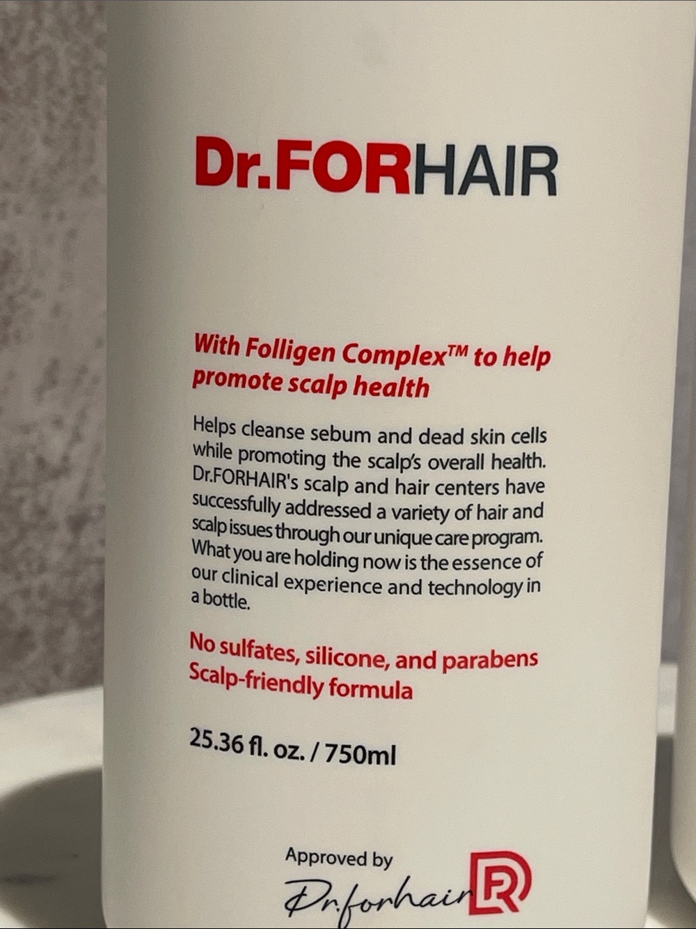 Dr.FORHAIR Folligen Original Shampoo - Help to reduce hair loss & Thinning hair. - Picture 2 of 5